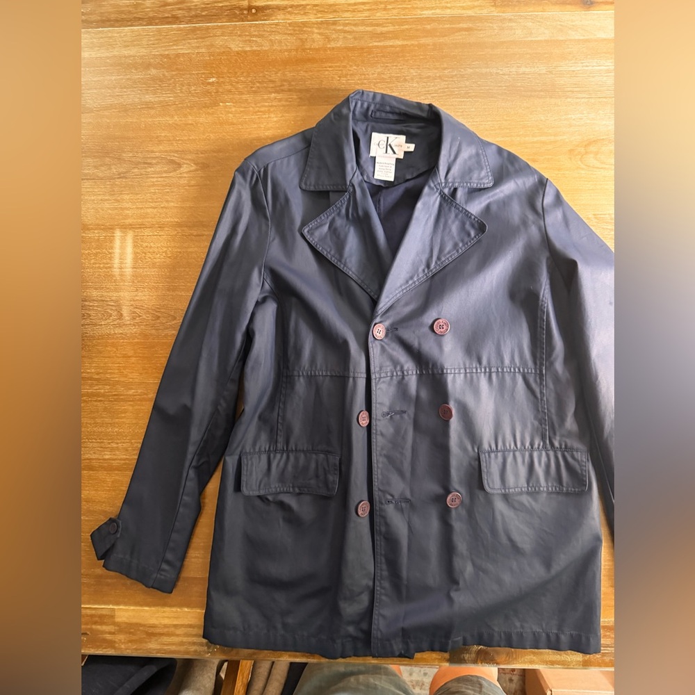Vintage Calvin Klein Water Resistant pea coat style lightweight Med Women’s